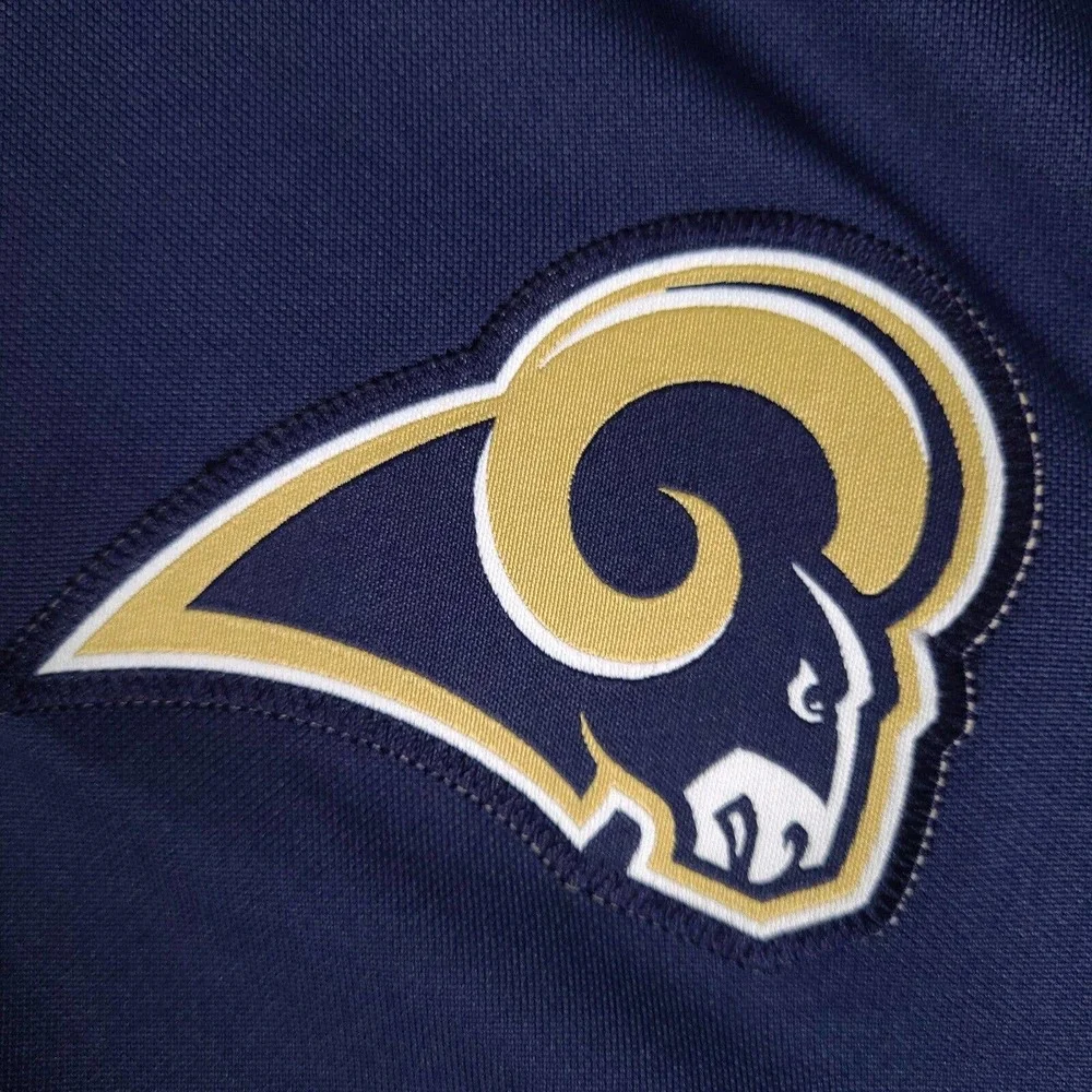 Los Angeles Rams Draft Director JW Jordan Nike NFL OnField Polo‎ Shirt XXL Blue